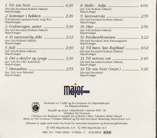 Vamp – Godmorgen, søster (1993). CD i sleeve.