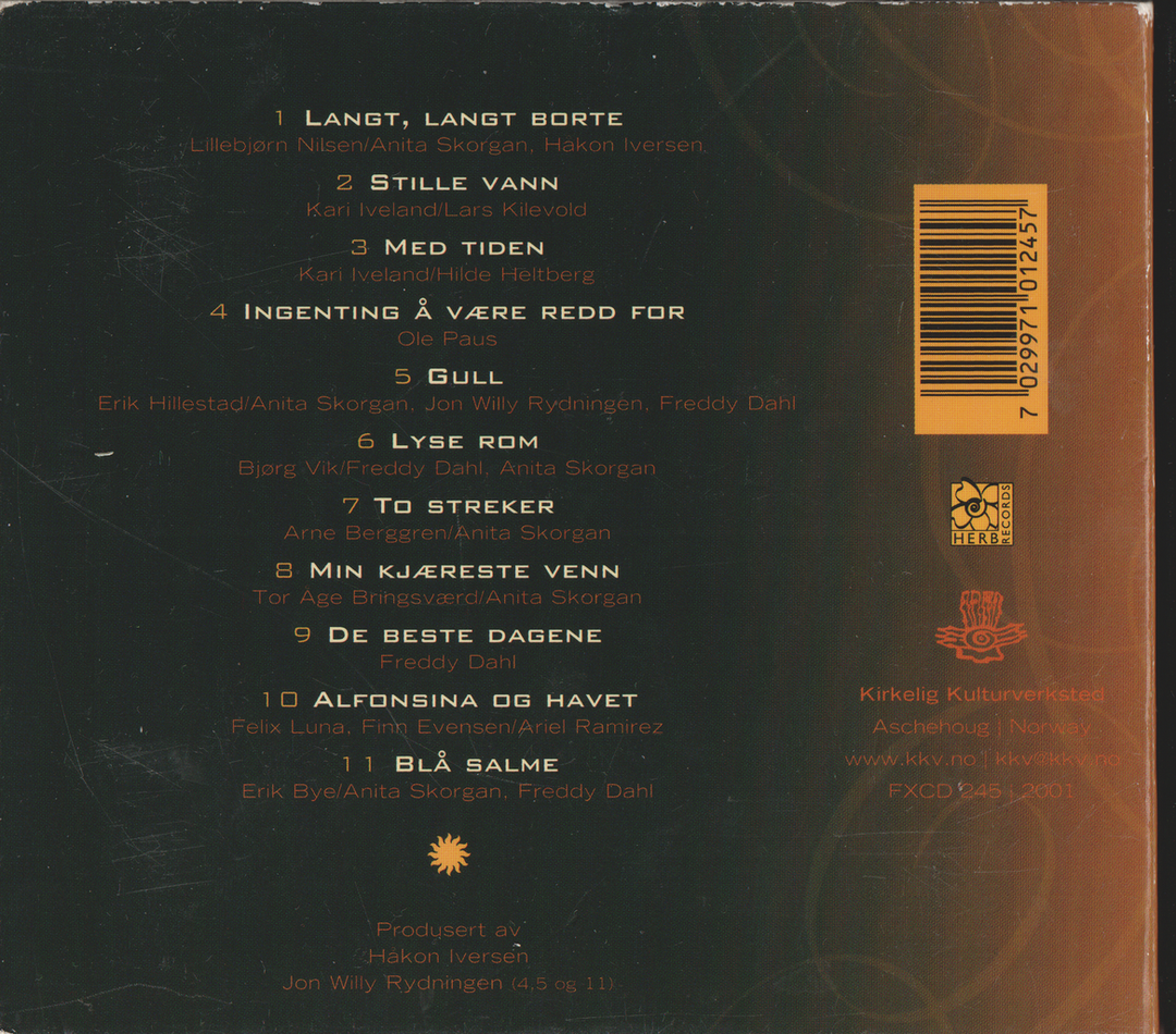 Anita Skorgan – Gull (2001). CD i sleeve.