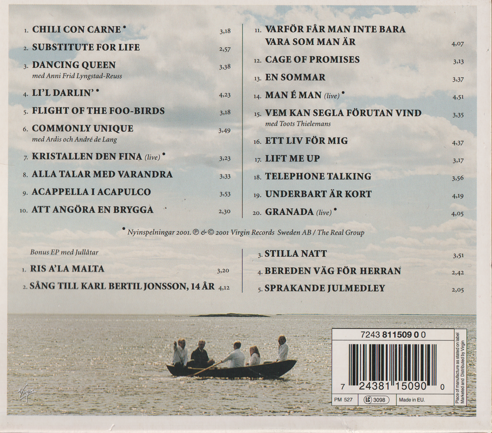 The Real Group – Allt det bästa (2001). CD i sleeve.