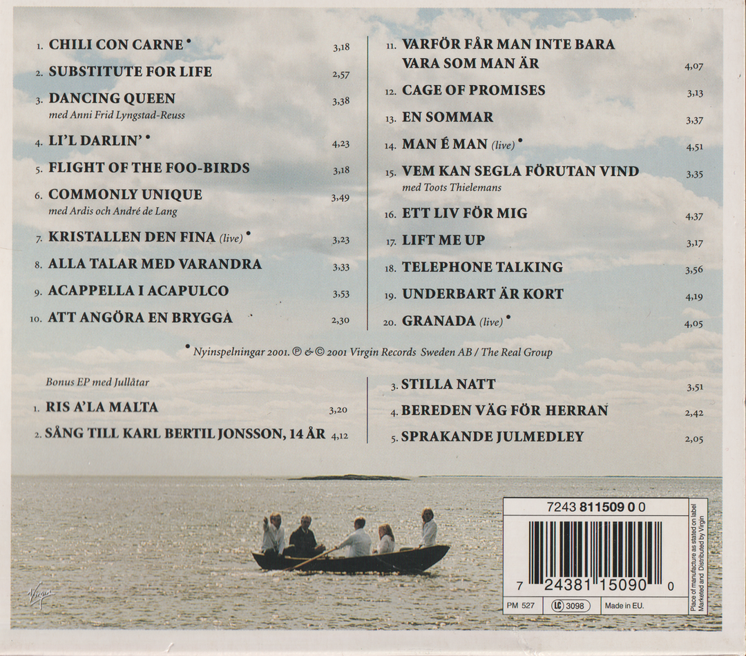 The Real Group – Allt det bästa (2001). CD i sleeve.