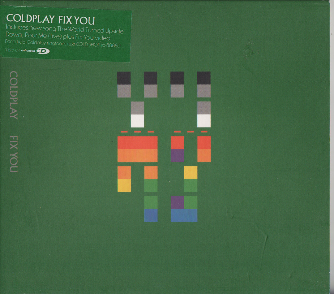Coldplay – Fix You (2005). CD-singel i sleeve.