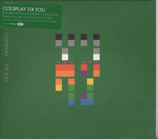 Coldplay – Fix You (2005). CD-singel i sleeve.