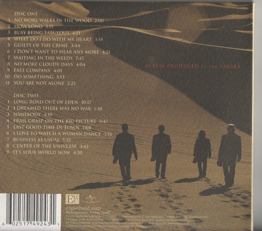 Eagles – Long Road Out Of Eden (2007). CD i sleeve.