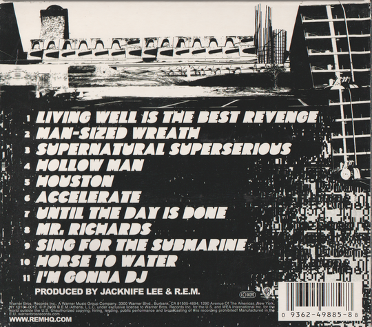 R.E.M. – Accelerate (2008). CD i sleeve.