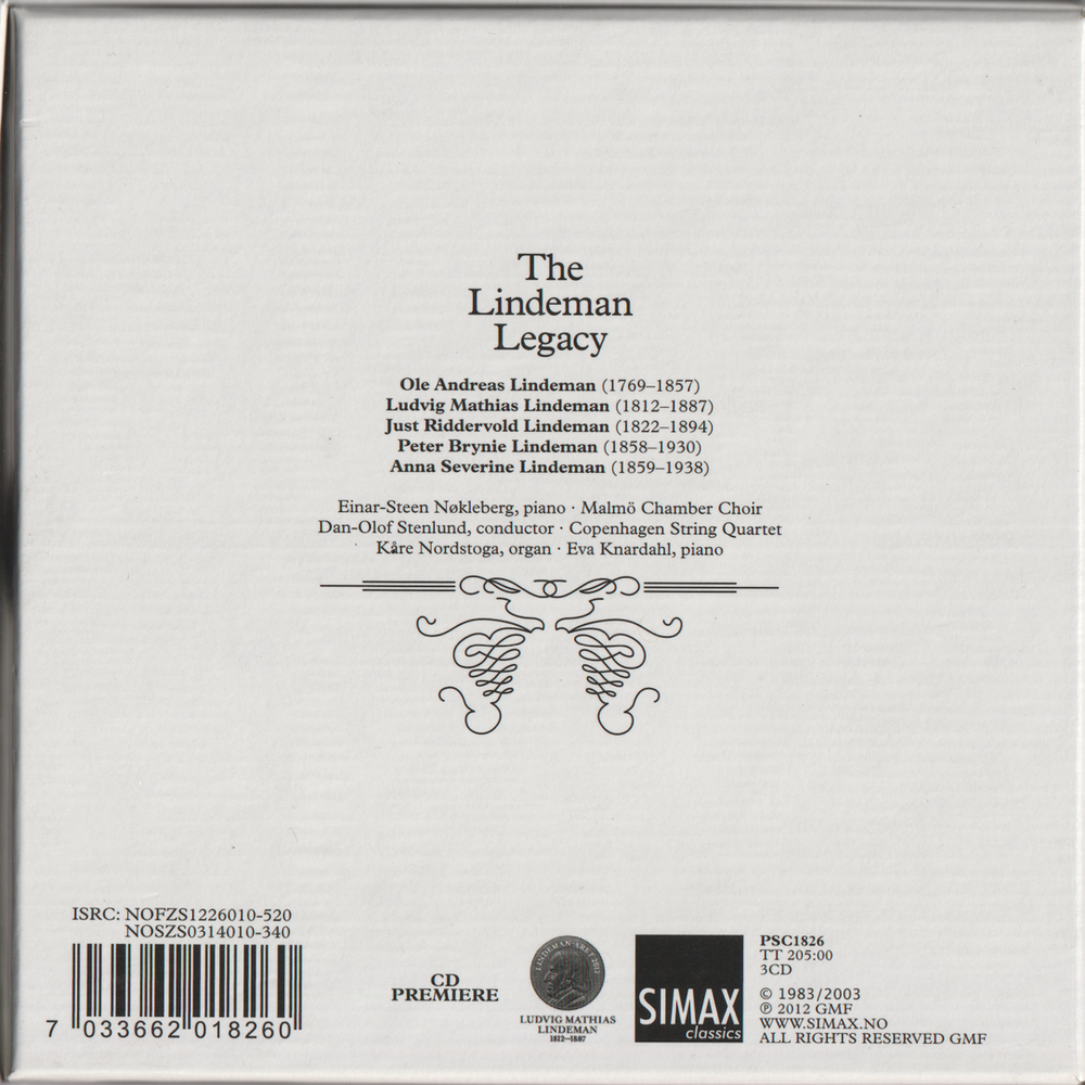 Torleif Torgersen / Diverse – The Lindeman Legacy (1997). CD i sleeve.
