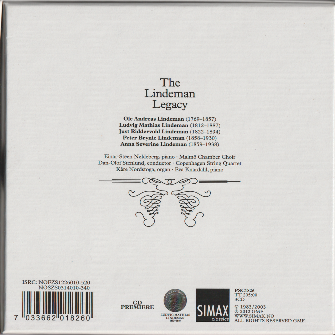 Torleif Torgersen / Diverse – The Lindeman Legacy (1997). CD i sleeve.