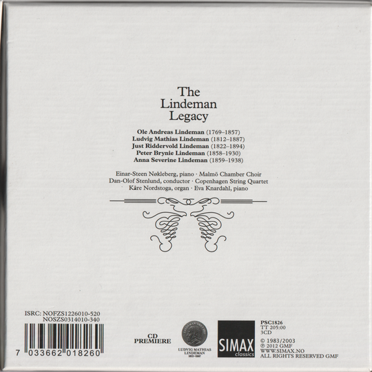 Torleif Torgersen / Diverse – The Lindeman Legacy (1997). CD i sleeve.
