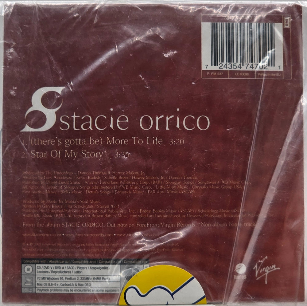 Stacie Orrico – (There's Gotta Be) More To Life. 2003. CD i sleeve - ny i plast!