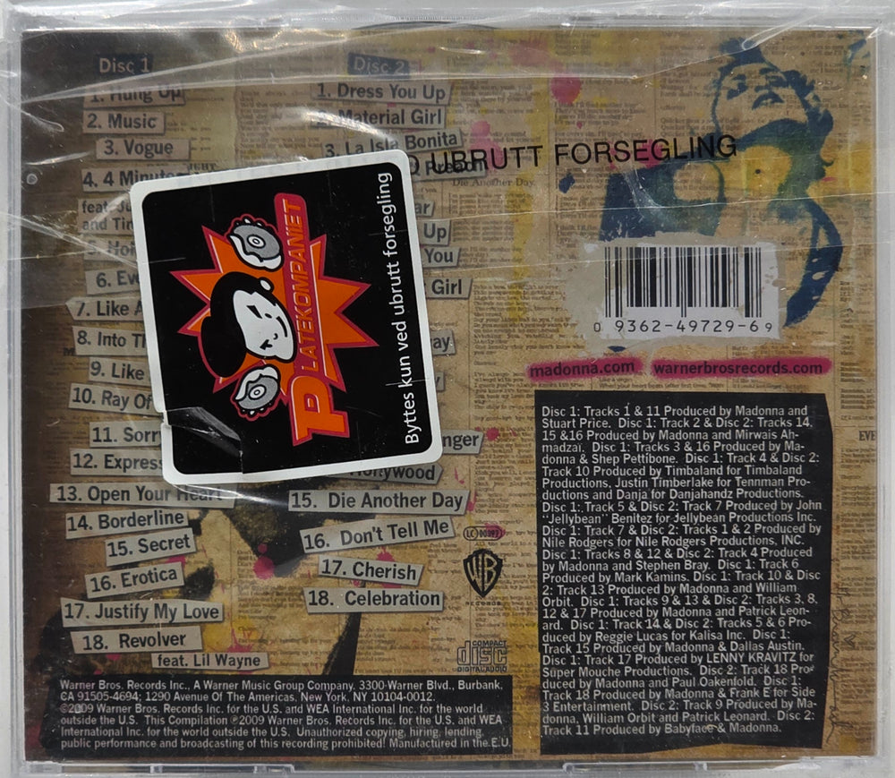 Madonna – Celebration. 2009. CD i sleeve - ny i plast!