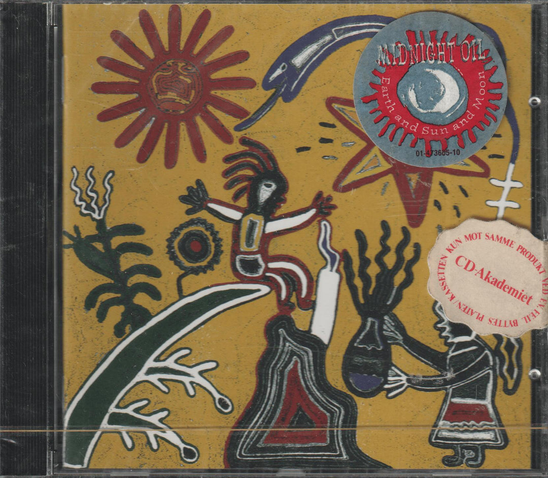 Midnight Oil – Earth and Sun and Moon. 1993. CD i sleeve - ny i plast!