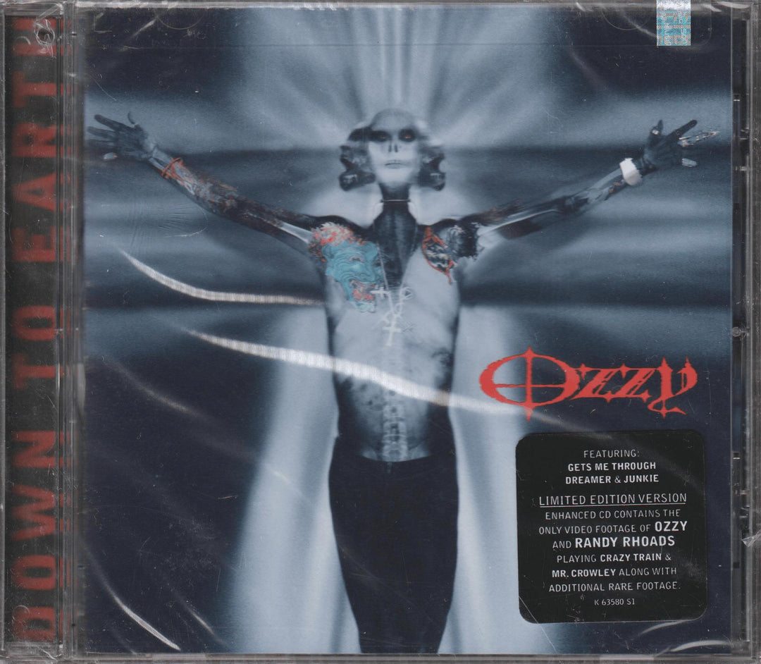 Ozzy Osbourne – Down to Earth (Limited Edition Enhanced CD). 2001. CD i sleeve - ny i plast!