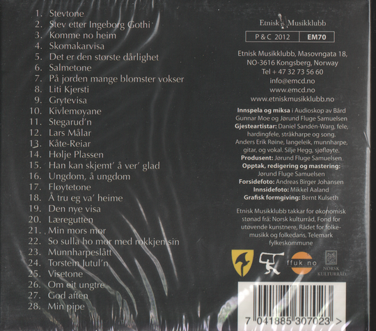 Jon Anders Halvorsen – Komme no heim. 2007. CD i sleeve - ny i plast!