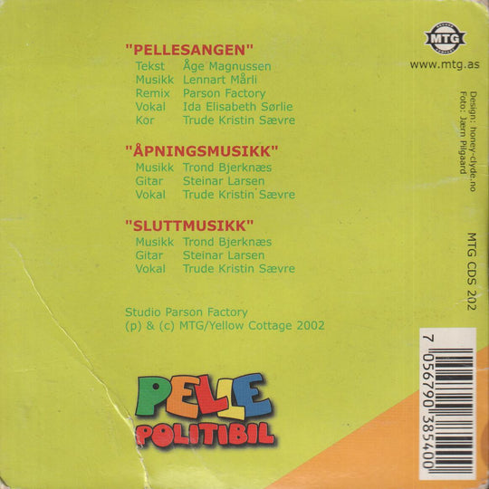 Politibilen Pelle - Pellesangen. 2002. . CD.
