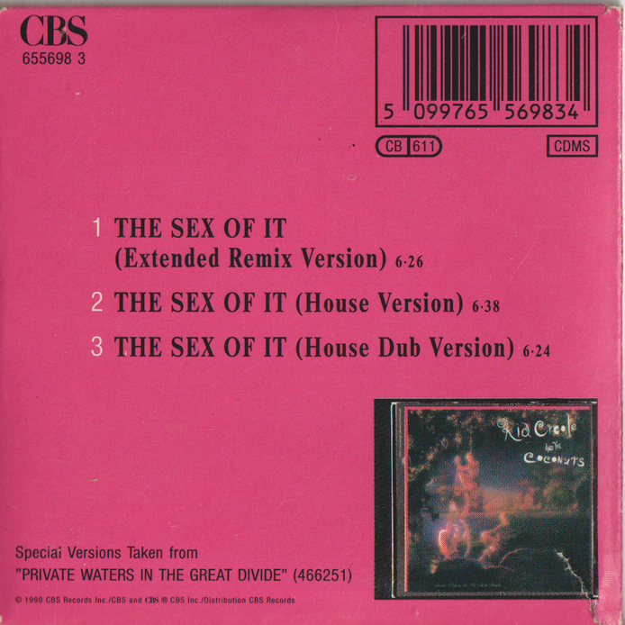 Kid Creole & The Coconuts – The Sex Of It. 1990. Mini-CD.