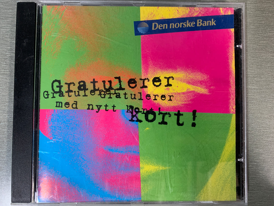 Diverse Artister – Gratulerer med nytt kort! Den norske Bank (1998). CD.