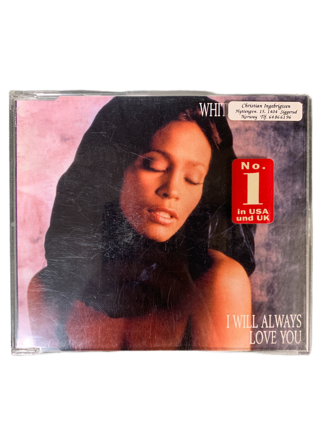 Whitney Houston – I Will Always Love You (1992). CD Maxi-Single.