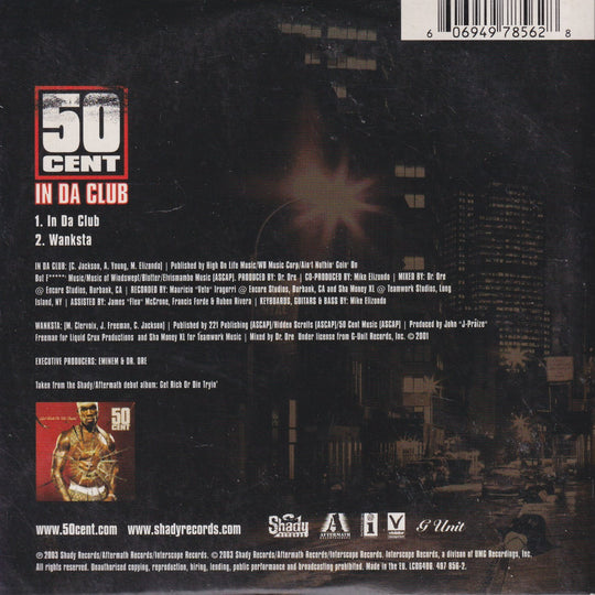 50 Cent – In Da Club. 2003. CD-singel.