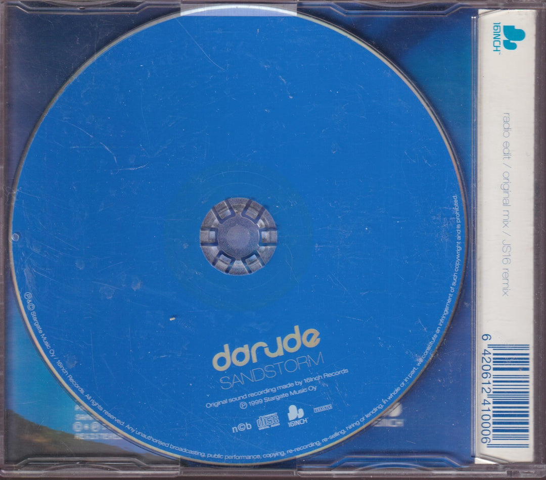 Darude – Sandstorm. 1999. CD-singel.