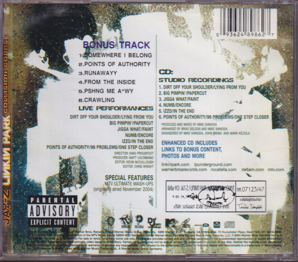 Jay-Z / Linkin Park – Collision Course. 2004. CD+DVD.