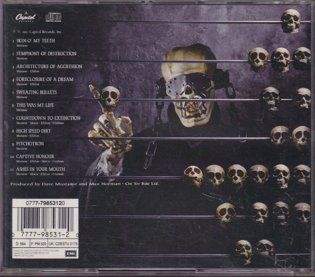 Megadeth – Countdown To Extinction. 1992. CD.