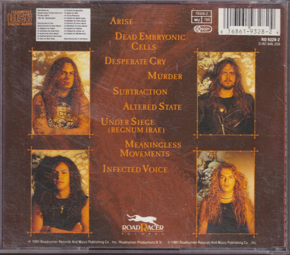 Sepultura – Arise. 1991. CD.