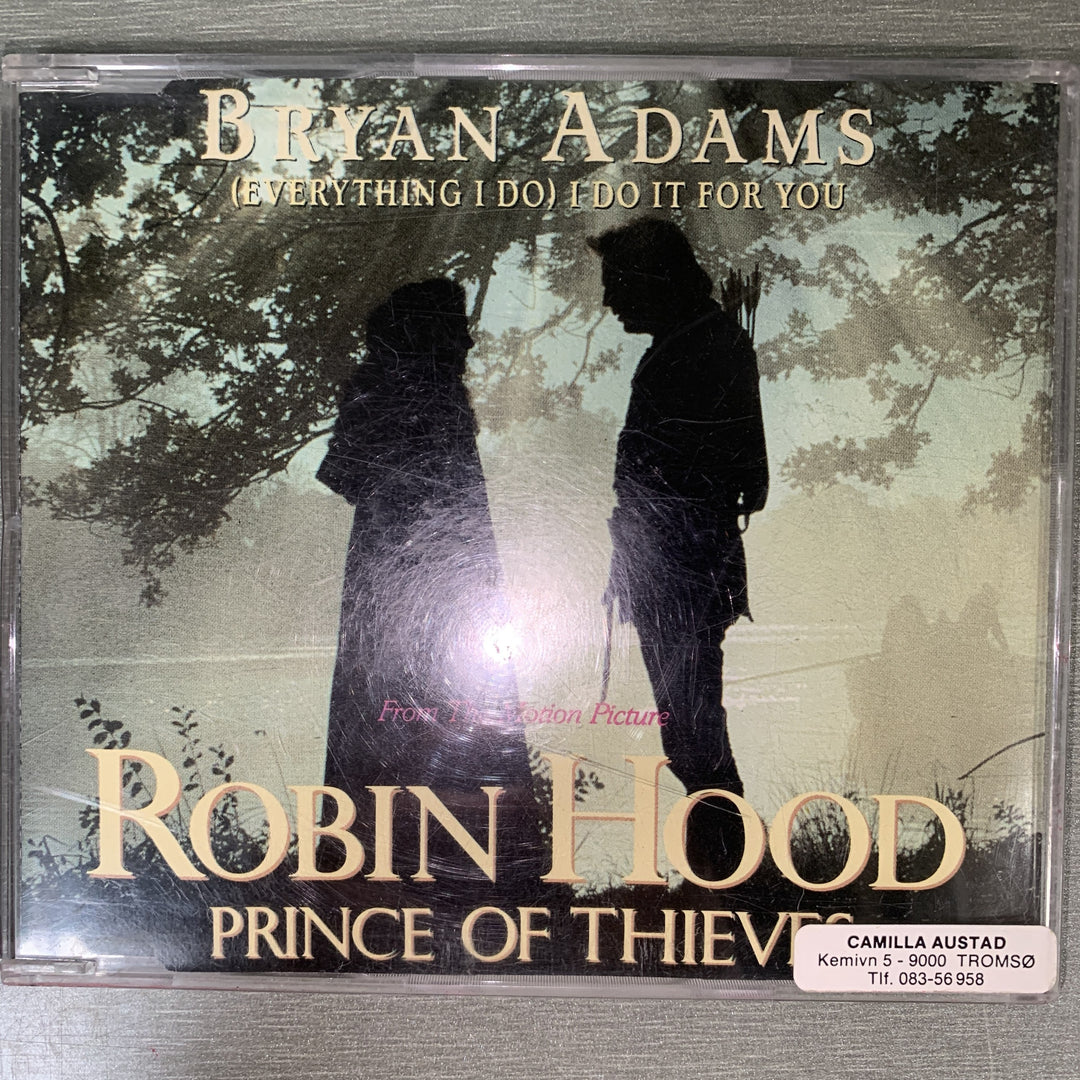 Bryan Adams – (Everything I Do) I Do It For You. 1991. CD-singel.