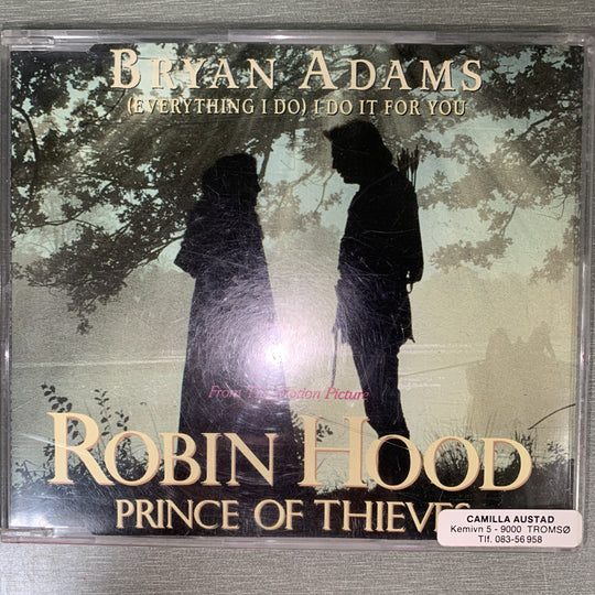 Bryan Adams – (Everything I Do) I Do It For You. 1991. CD-singel.