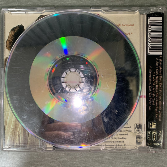 Bryan Adams – (Everything I Do) I Do It For You. 1991. CD-singel.