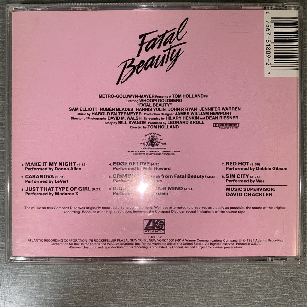 Fatal Beauty (Original Motion Picture Soundtrack). 1987. CD.