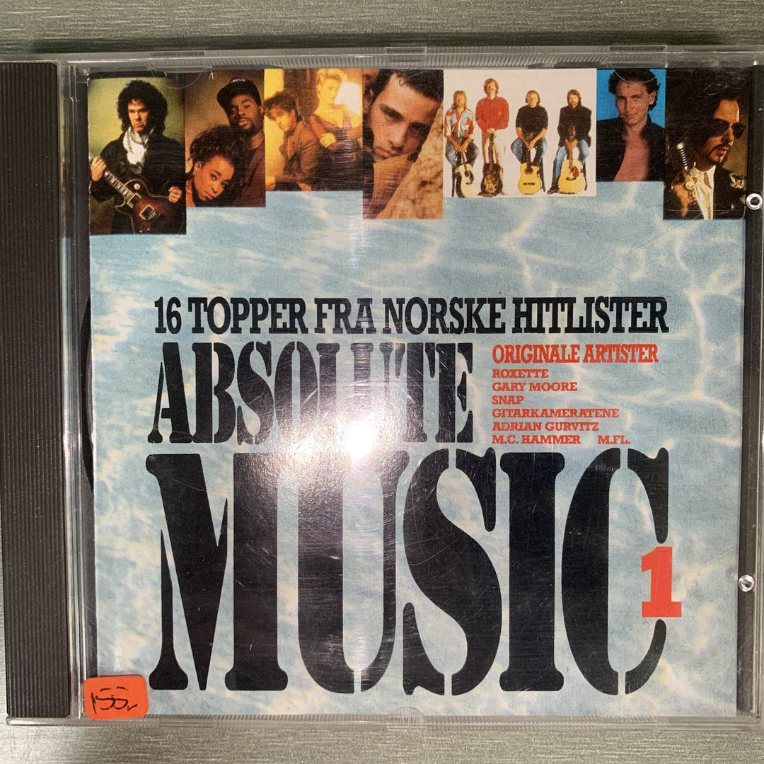 Absolute Music 1 – 16 topper fra norske hitlister. 1990. CD.