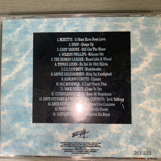 Absolute Music 1 – 16 topper fra norske hitlister. 1990. CD.