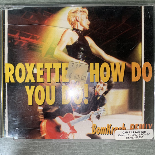 Roxette – How Do You Do!. 1992. CD-singel.