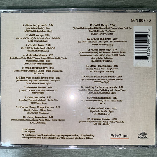 Reklame Klassikere. 1998. CD.