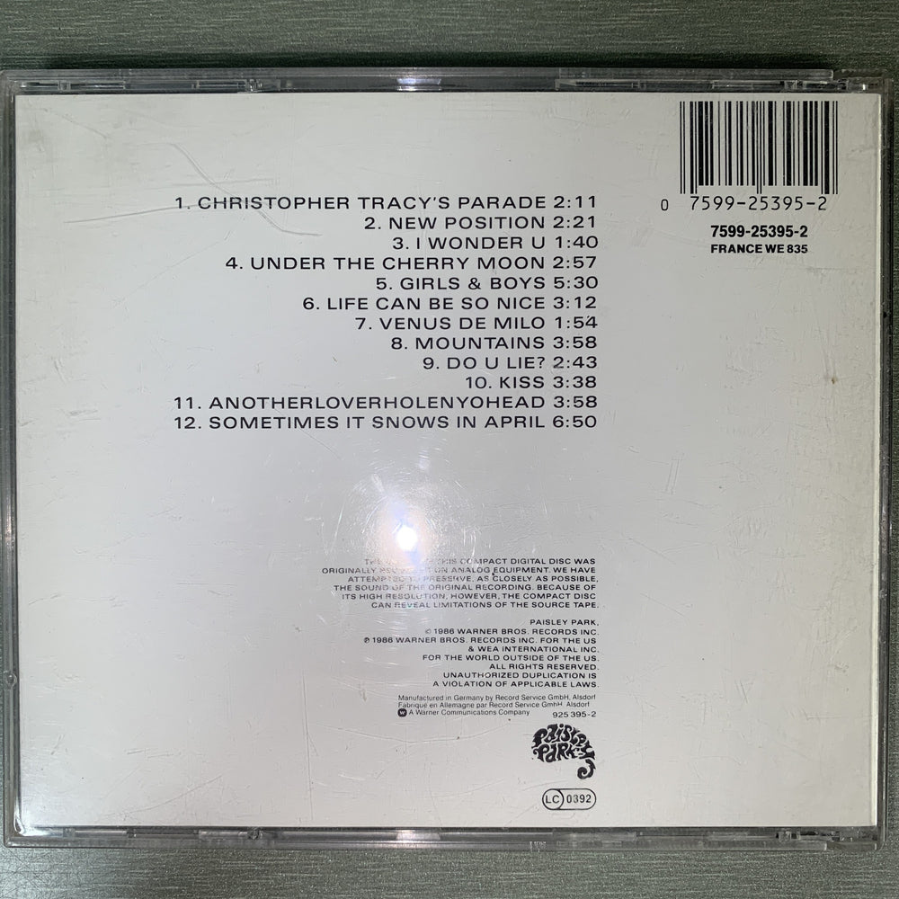 Prince and the Revolution – Parade. 1986. CD.