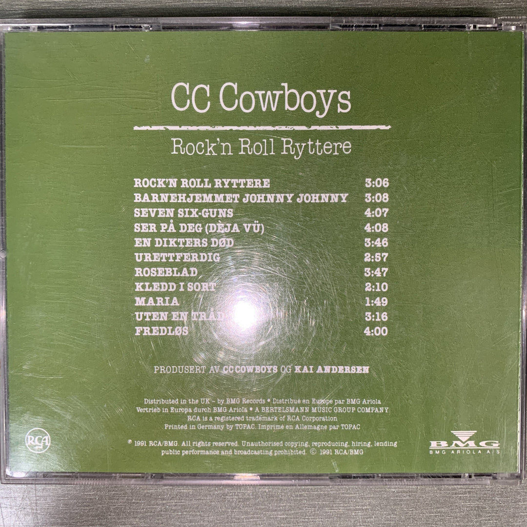 CC Cowboys – Rock'n Roll Ryttere. 1991. CD.