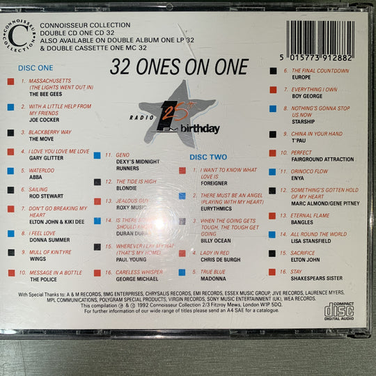 32 Ones On One - Radio 1's 25th Birthday. 1992. 2CD.