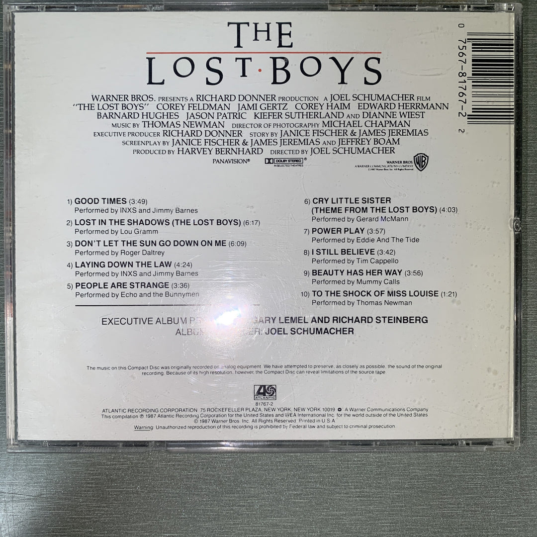 The Lost Boys (Original Motion Picture Soundtrack). 1987. CD.