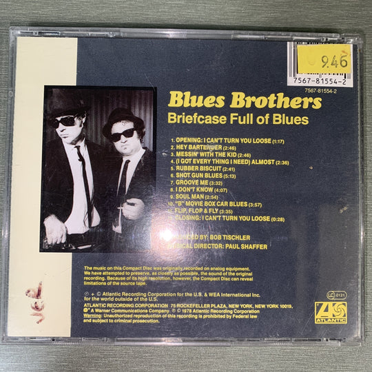 The Blues Brothers – Briefcase Full Of Blues. 1980. CD.