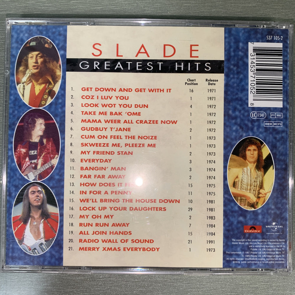 Slade – Greatest Hits - Feel The Noize. 1997. CD.