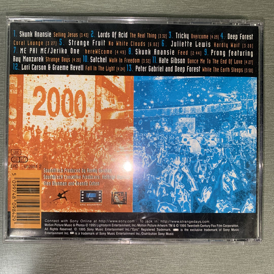 Strange Days (Music From The Motion Picture). 1995. CD.