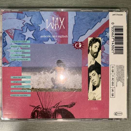 Wax – American English. 1987. CD.
