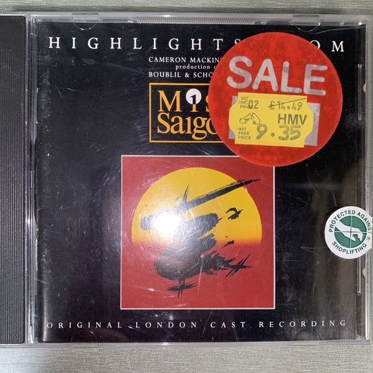 Original London Cast – Highlights From Miss Saigon. 1990. CD.