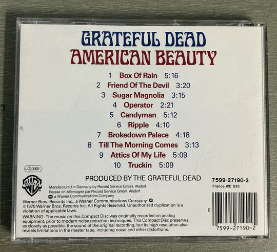 Grateful Dead – American Beauty. 1970. CD.
