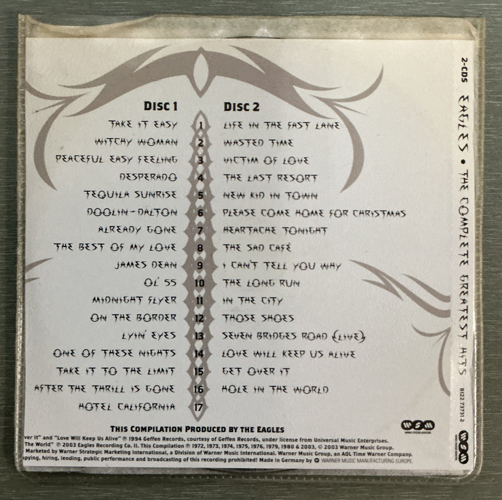 Eagles – The Complete Greatest Hits. 2003. 2CD.
