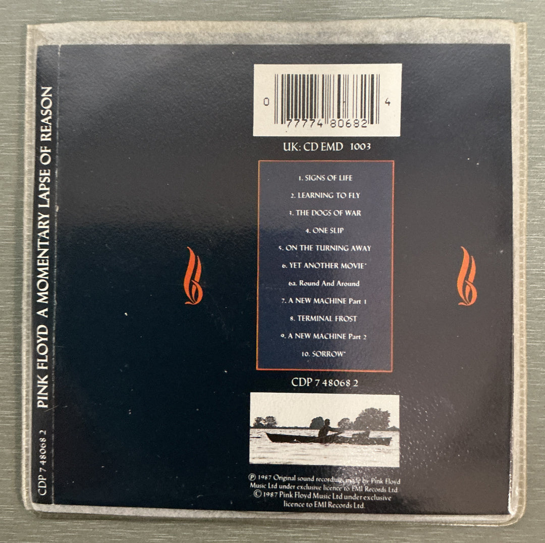 Pink Floyd – A Momentary Lapse Of Reason. 1987. CD.