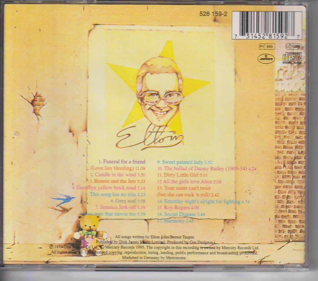 Elton John – Goodbye Yellow Brick Road. 1973. CD.