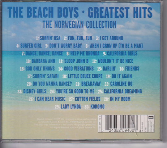 The Beach Boys – Greatest Hits: The Norwegian Collection. 2000. CD.
