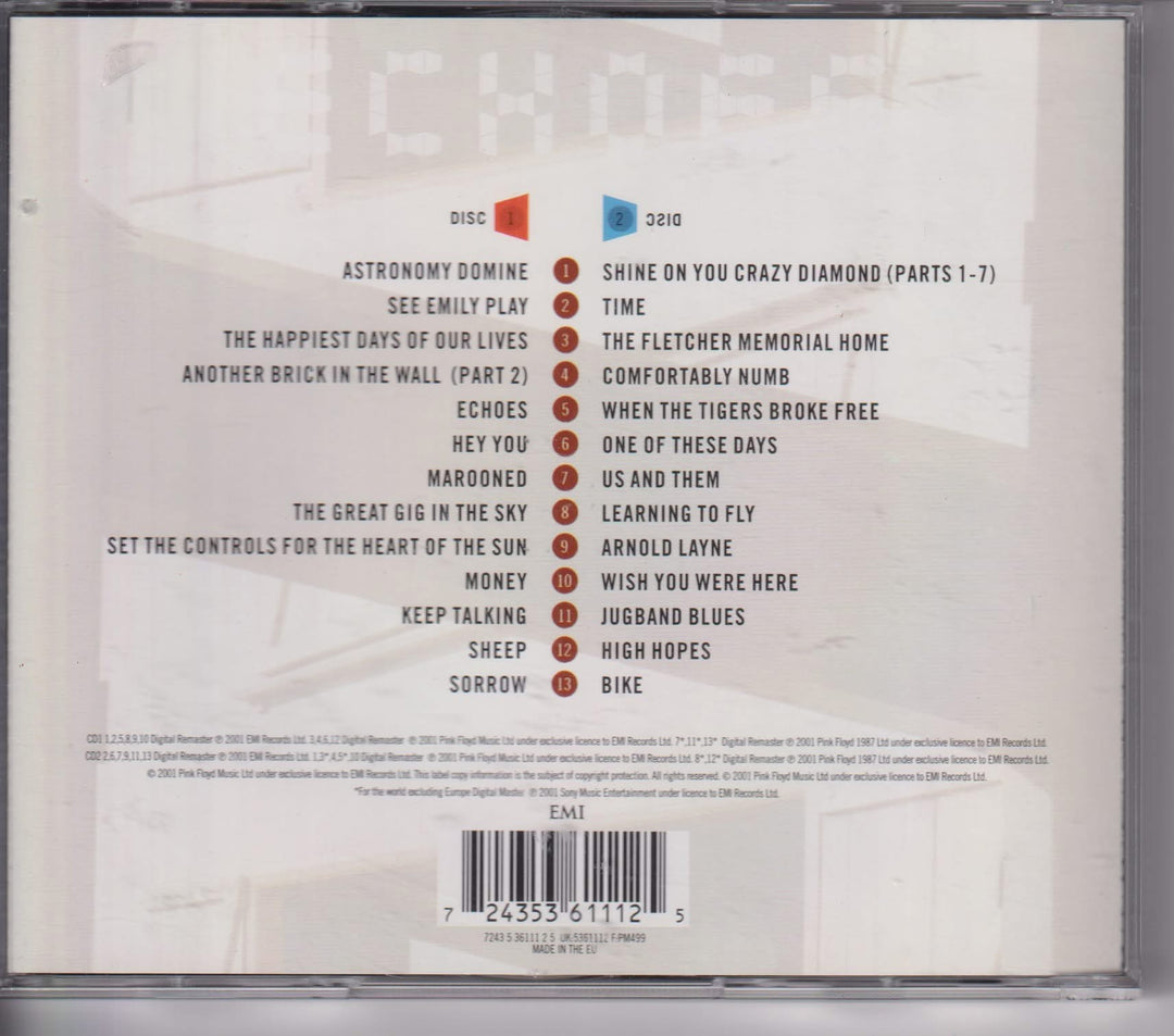 Pink Floyd – Echoes: The Best Of Pink Floyd. 2001. 2CD.