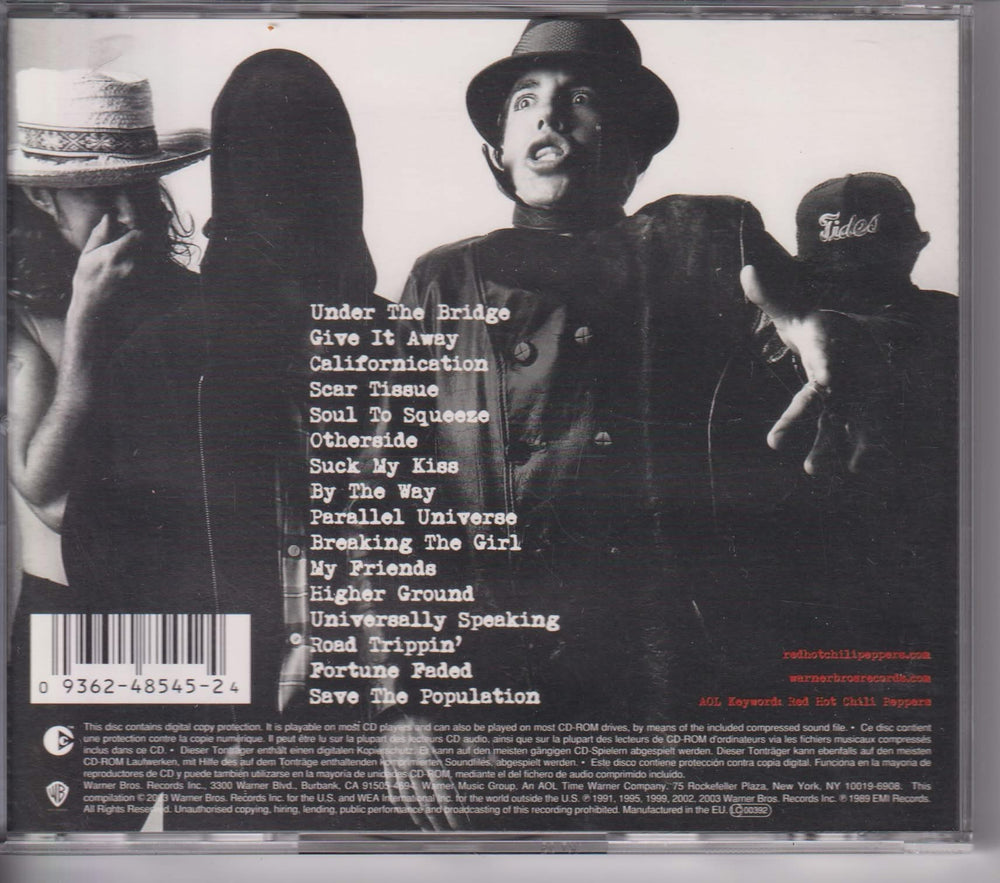 Red Hot Chili Peppers – Greatest Hits. 2003. CD.