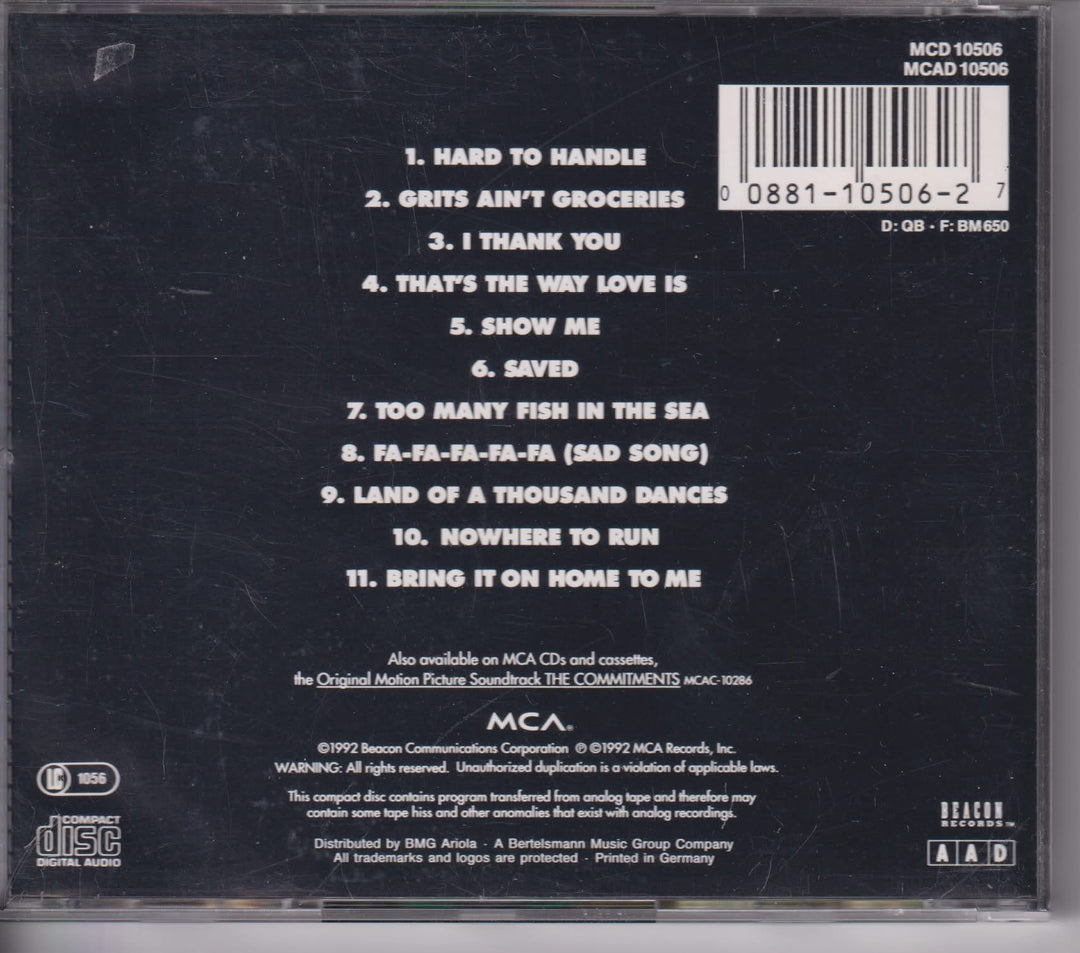 The Commitments – The Commitments Vol. 2. 1992. CD.